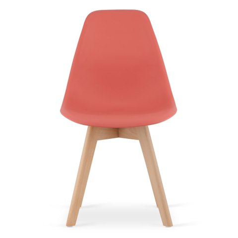 Krzesło KITO cynober / nogi naturalne x 4