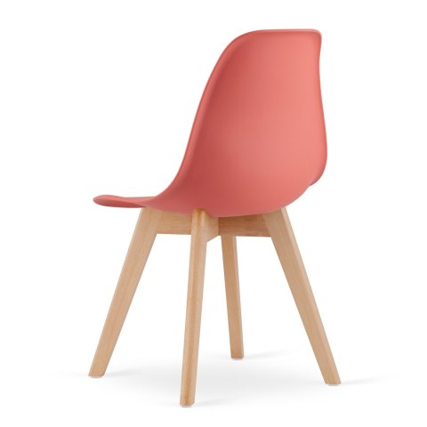 Krzesło KITO cynober / nogi naturalne x 4