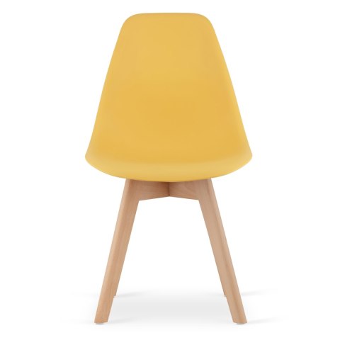 Krzesło KITO musztarda / nogi naturalne x 1