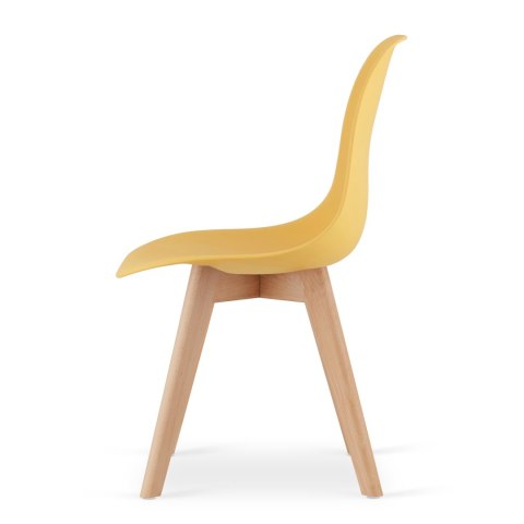 Krzesło KITO musztarda / nogi naturalne x 1
