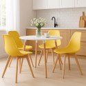 Krzesło KITO musztarda / nogi naturalne x 1