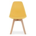 Krzesło KITO musztarda / nogi naturalne x 2