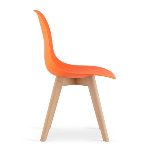 Krzesło KITO pomarańcz / nogi naturalne x 1