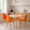 Krzesło KITO pomarańcz / nogi naturalne x 2
