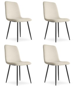 Krzesło RIFT - beż / nogi kolor czarny x 4