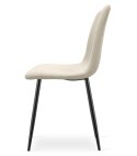 Krzesło RIFT - beż / nogi kolor czarny x 4
