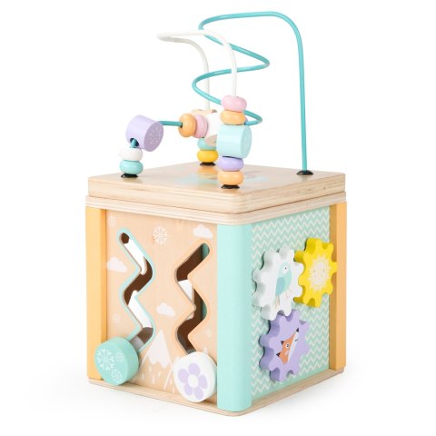 Drewniana kostka edukacyjna sorter mula ECOTOYS ECOTOYS