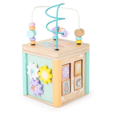 Drewniana kostka edukacyjna sorter mula ECOTOYS ECOTOYS