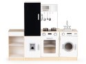 Drewniana kuchnia dla dzieci osobne segmenty XXL tablica + LED ECOTOYS ECOTOYS