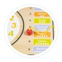 Drewniana tablica manipulacyjna kalendarz zegar ECOTOYS ECOTOYS