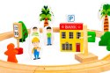 Drewniany pociąg kolejka 74 elementy ECOTOYS ECOTOYS