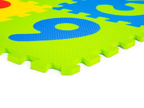 Duża mata piankowa EVA dla dzieci litery cyfry 178x178 cm 36 elementów ECOTOYS ECOTOYS