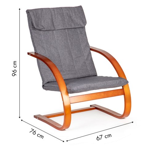 Fotel fiński bujany leżanka leżak do salonu ModernHome ModernHome