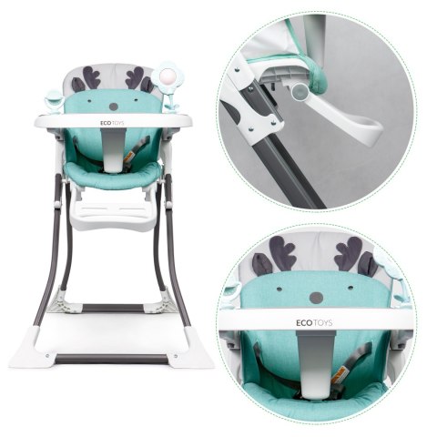 Fotelik krzesełko do karmienia składane ECOTOYS ECOTOYS