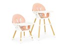 Krzesełko fotelik do karmienia 2w1 różowe ECOTOYS ECOTOYS