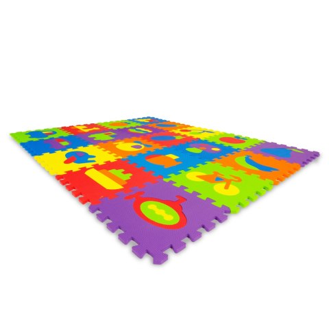 Mata piankowa edukacyjna EVA puzzle 20 elementów 148x119 cm ECOTOYS ECOTOYS