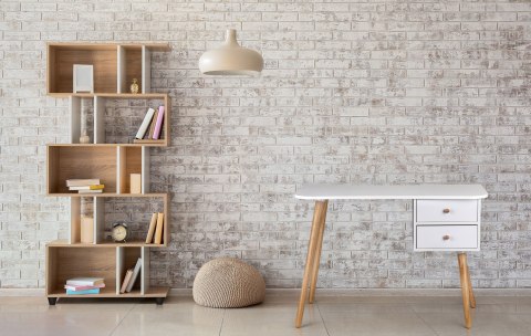 Nowoczesne biurko komputerowe stolik 2 szuflady ModernHome ModernHome