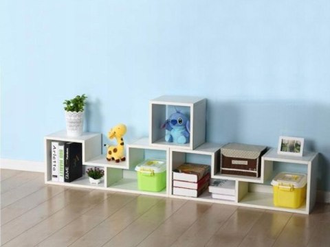 Regał szafka modułowa komoda półki biała ModernHome ModernHome