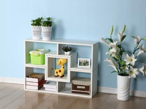 Regał szafka modułowa komoda półki biała ModernHome ModernHome