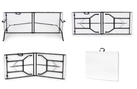 Stół cateringowy 180 cm składany w walizkę biały MultiGarden MultiGarden