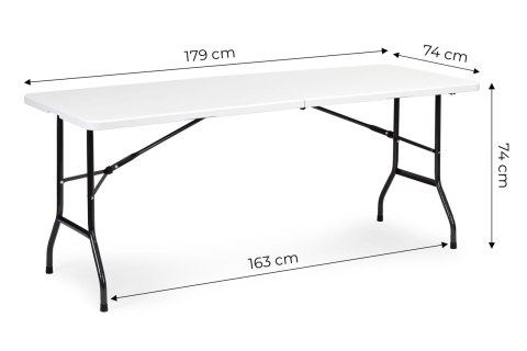 Stół cateringowy 180 cm składany w walizkę biały MultiGarden MultiGarden