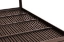 Stół ogrodowy 6-osobowy 156x78 cm polywood meble na taras brązowy MultiGarden