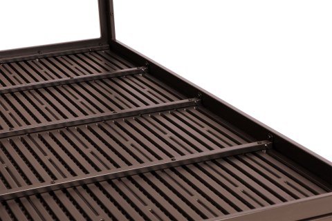 Stół ogrodowy 6-osobowy 156x78 cm polywood meble na taras brązowy MultiGarden