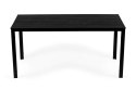 Stół ogrodowy 6-osobowy 156x78 cm polywood meble na taras czarny MultiGarden