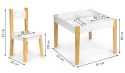 Stolik z dwoma krzesłami zestaw mebli dla dzieci ECOTOYS ECOTOYS