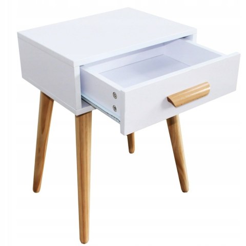 Szafka nocna nowoczesny stolik kawowy biały ModernHome ModernHome