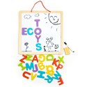 Tablica edukacyjna 3w1 magnetyczna kredowa literki ECOTOYS ECOTOYS