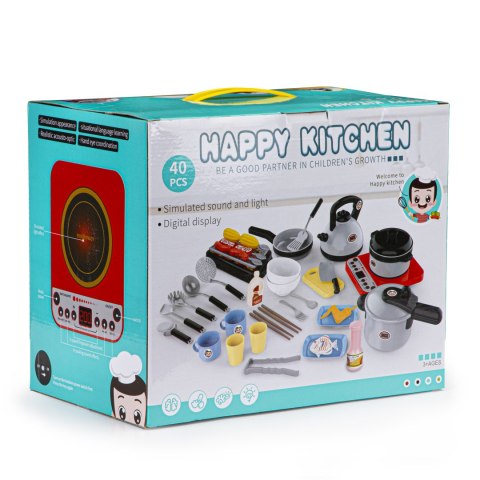 Zestaw do gotowania grillowania 40 el. dźwięk LED MULTISTORE