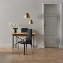 Zestaw krzeseł do jadalni salonu z ekoskóry 4 sztuki wysokie oparcie czarne ModernHome ModernHome