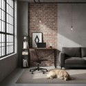 Biurko komputerowe szkolne 120x60 cm regał z 3 półkami postarzany orzech loft ModernHome ModernHome
