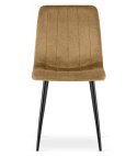 Krzesło LAVA - brązowy aksamit / nogi czarne x 2