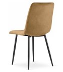 Krzesło LAVA - brązowy aksamit / nogi czarne x 2