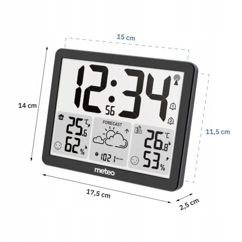 Stacja pogodowa z DCF meteo SP201 z pogodynką METEO