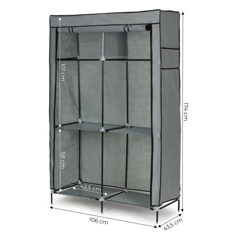 Szafa tekstylna duża materiałowa garderoba z półkami na ubrania i buty ModernHome ModernHome