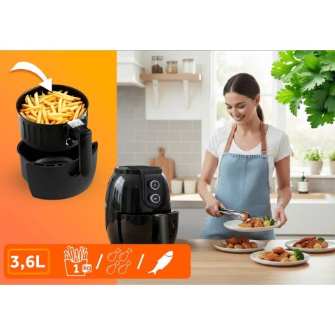 Frytkownica beztłuszczowa Air fryer frytownica 3,6l Berdsen BD-650
