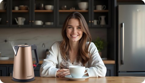 Czajnik elektryczny 1,7l Berdsen BD-708 miedziany