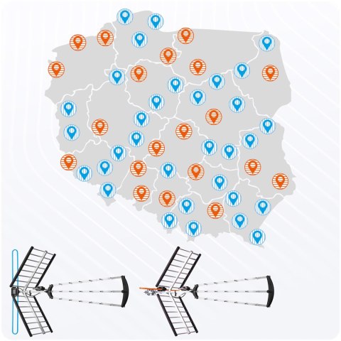 Antena zewnętrzna kierunkowa TV ultra HD 4K Berdsen BD-953