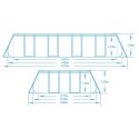 Basen stelażowy ogrodowy 488 x 244 x 122 cm 12w1 Bestway 56670