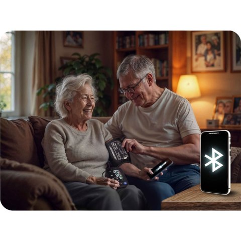 Ciśnieniomierz naramienny z polskimi komunikatami i bluetooth BD-123 Berdsen