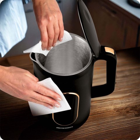 Czajnik elektryczny 1,7l Berdsen BD-712 czarno-złoty