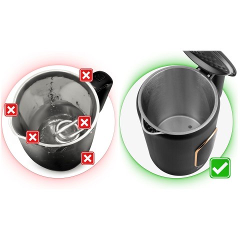 Czajnik elektryczny 1,7l Berdsen BD-712 czarno-złoty