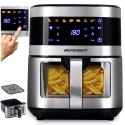 Frytkownica beztłuszczowa Air fryer duża frytownica 9,1l Berdsen 1700 W BD-656 srebrna