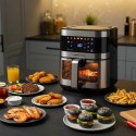 Frytkownica beztłuszczowa Air fryer duża frytownica 9,1l Berdsen 1700 W BD-656 srebrna