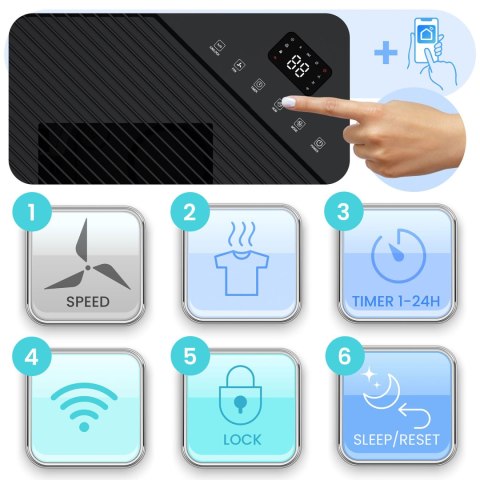 Osuszacz powietrza kompresorowy - pochłaniacz wilgoci 20l/24h higrostat Berdsen BD-532 biały