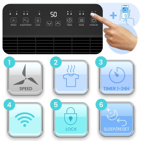 Osuszacz powietrza kompresorowy - pochłaniacz wilgoci 25l/24h higrostat Berdsen BD-533 biały