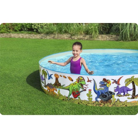 Basen ogrodowy Dinozaury 244 x 46 cm Bestway 55001
